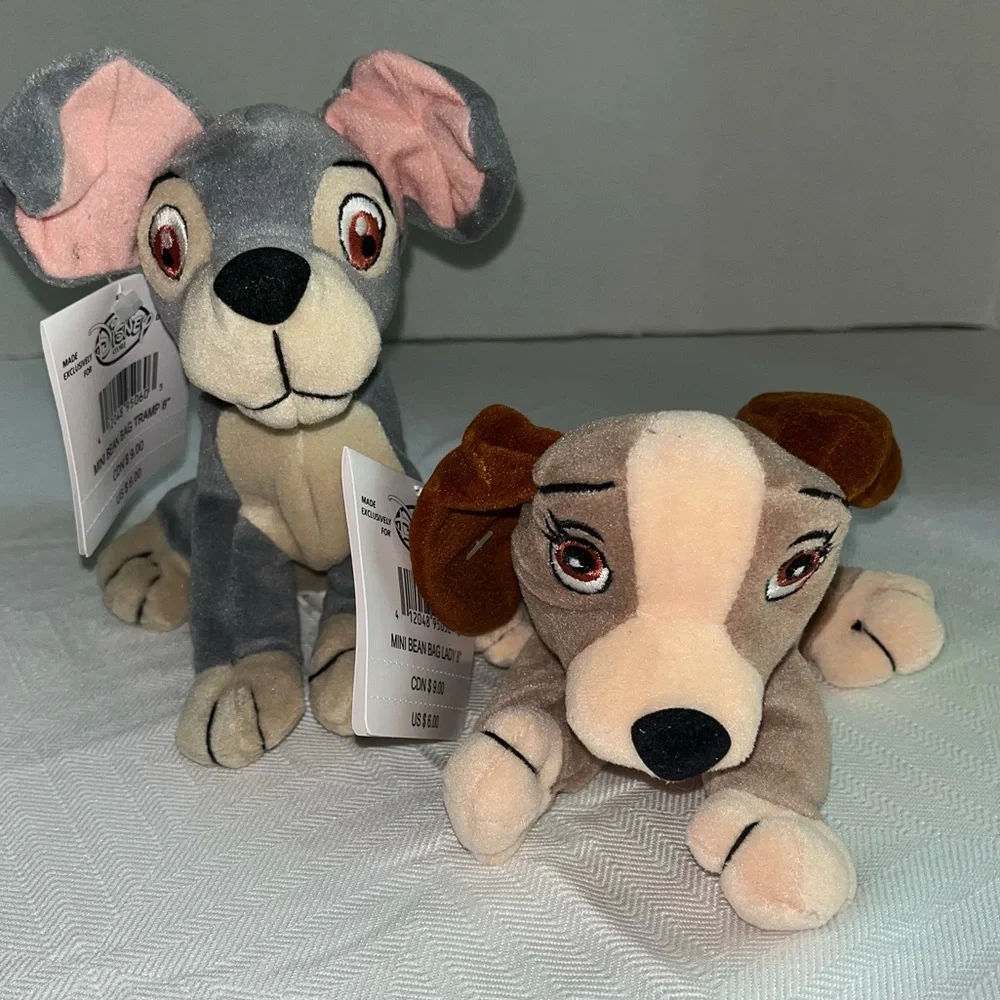 Disney Mini 8” Bean Bag Lady and The Tramp